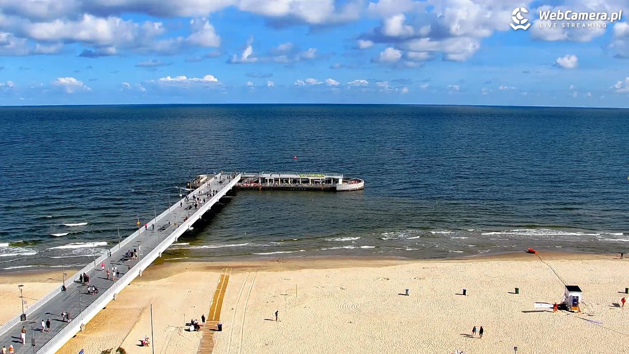 Kołobrzeg - widok na molo - 08 sierpień 2026, 09:45