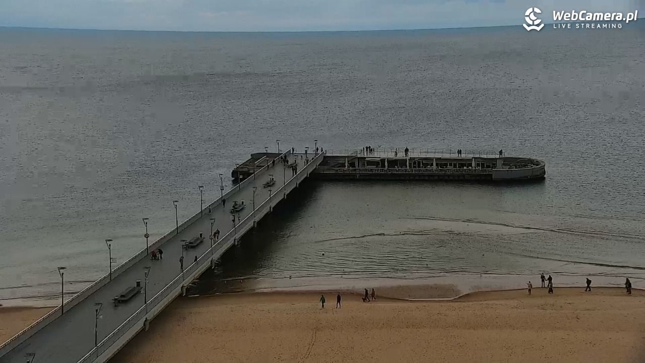 Kołobrzeg - widok na molo - 15 wresień 2025, 13:39