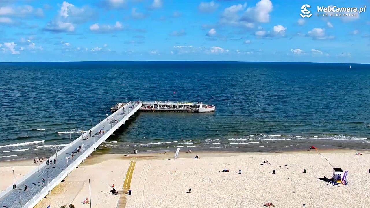 Kołobrzeg - widok na molo - 08 sierpień 2026, 10:11