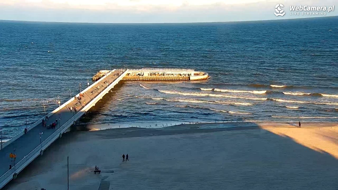 Kołobrzeg - widok na molo - 24 grudzień 2025, 10:36