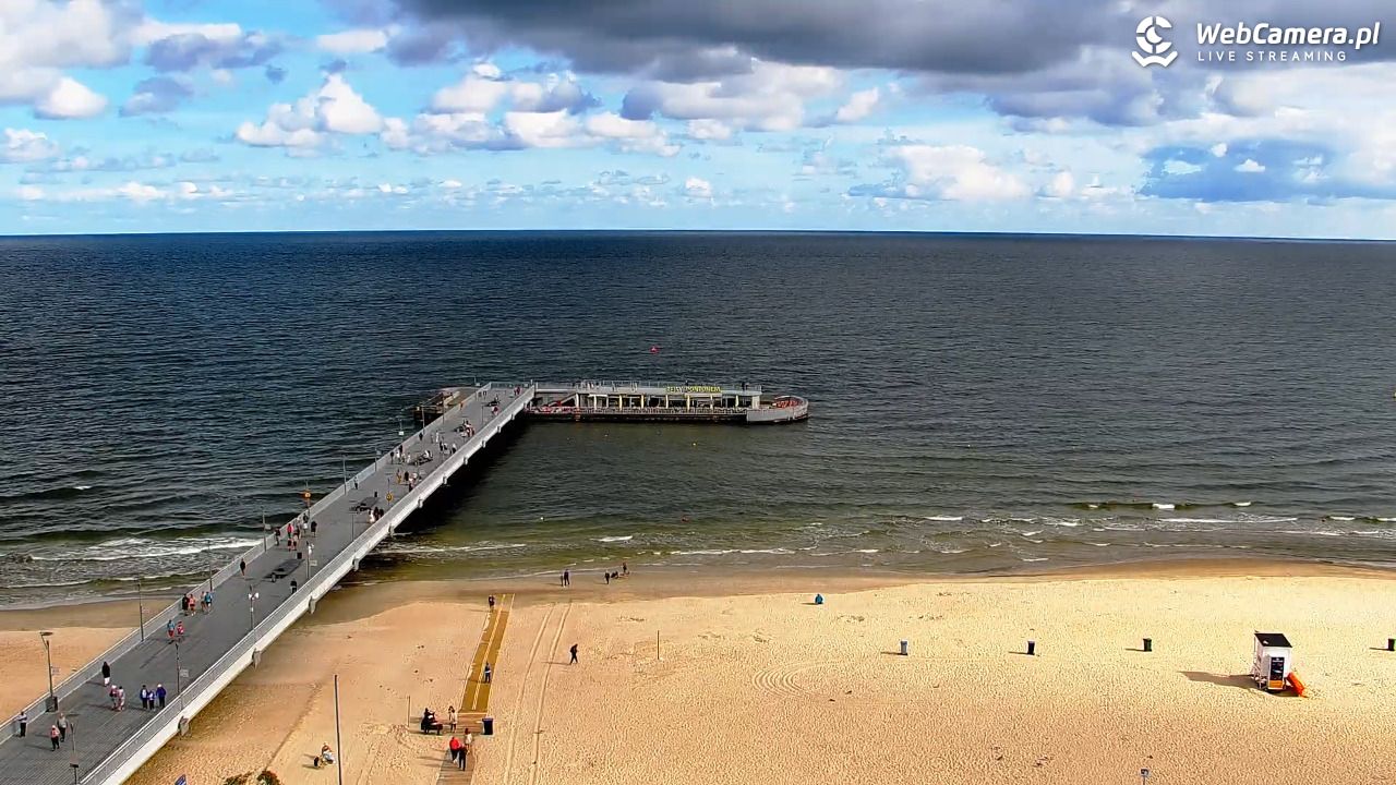 Kołobrzeg - widok na molo - 08 sierpień 2026, 09:20