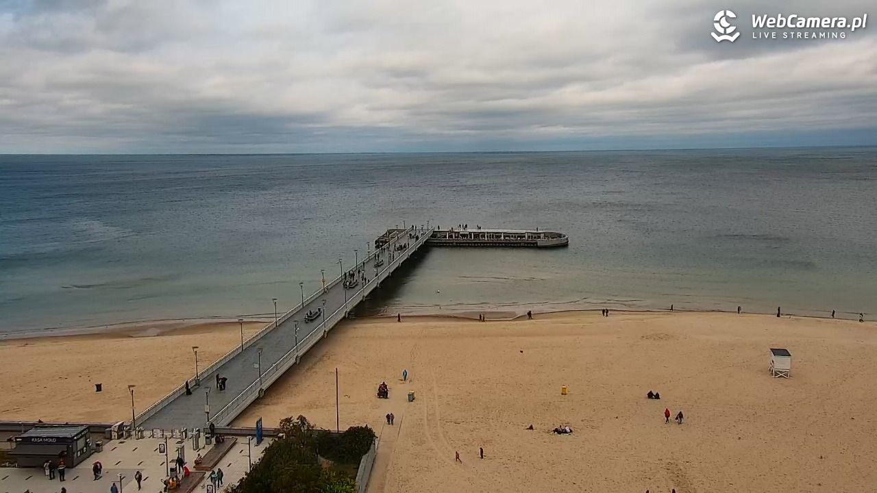 Kołobrzeg - widok na molo - 15 wresień 2025, 12:30