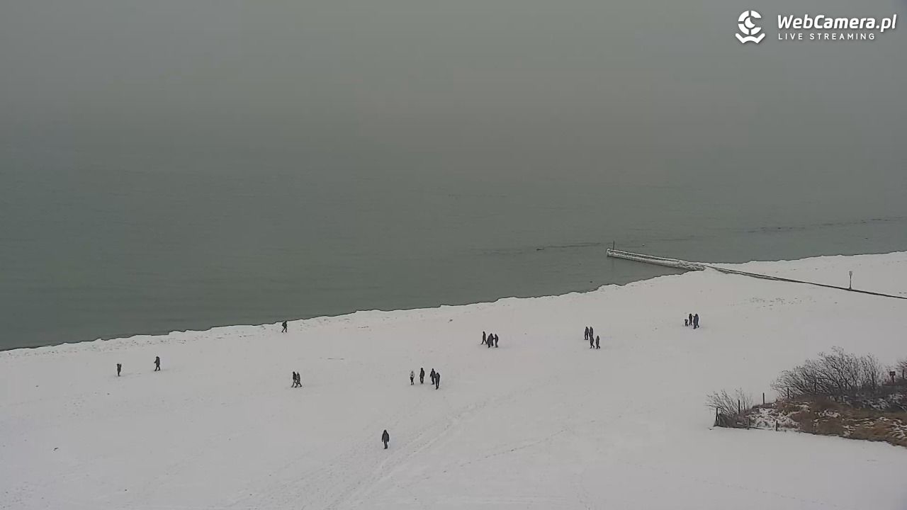 Kołobrzeg - widok na molo - 11 luty 2026, 10:56