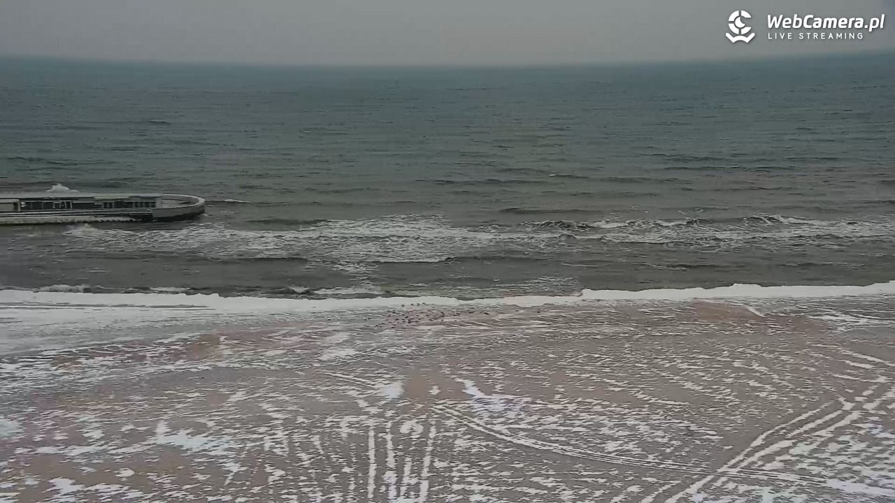 Kołobrzeg - widok na molo - 08 luty 2026, 07:42
