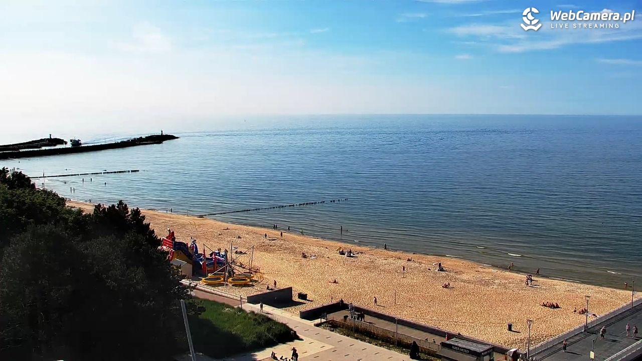 Kołobrzeg - widok na molo - 24 czerwiec 2026, 17:10