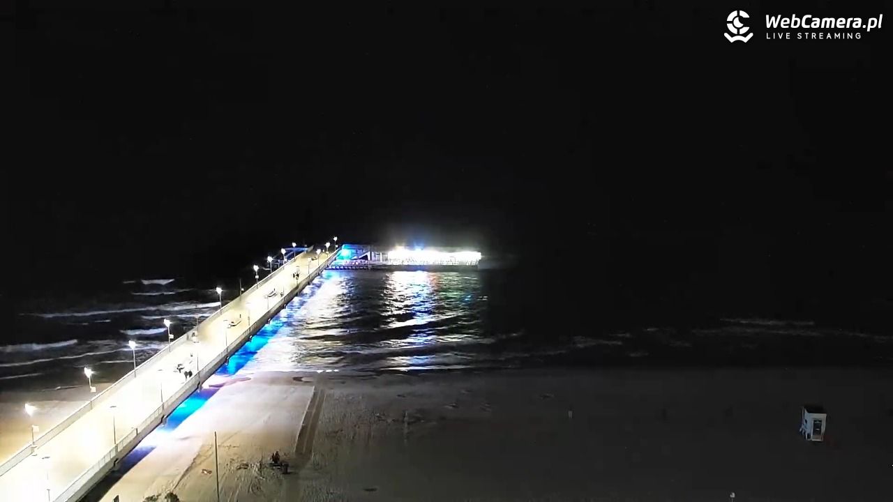 Kołobrzeg - widok na molo - 07 sierpień 2026, 23:13