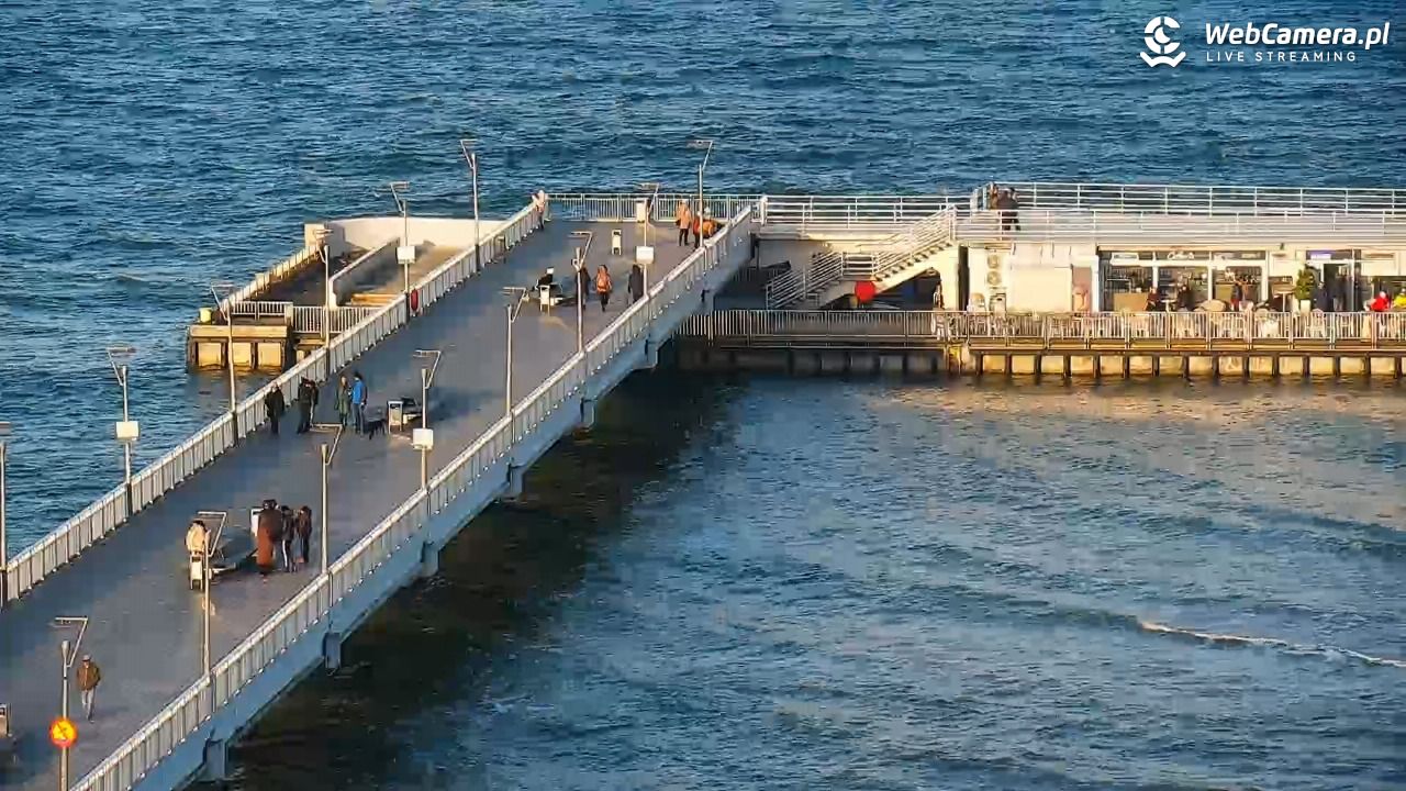 Kołobrzeg - widok na molo - 23 grudzień 2025, 13:29