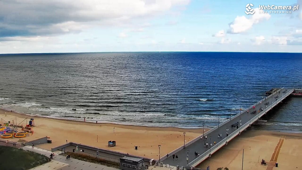 Kołobrzeg - widok na molo - 08 sierpień 2026, 08:44