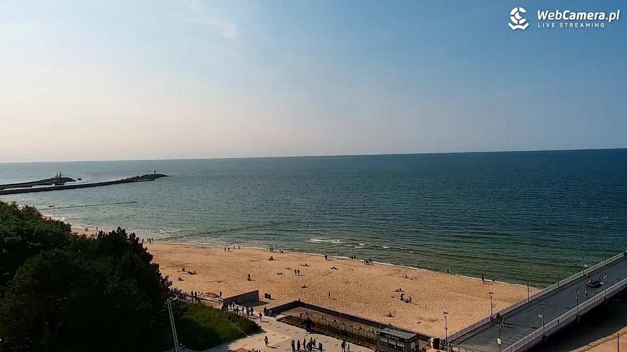 Kołobrzeg - widok na molo - 12 czerwiec 2025, 16:59