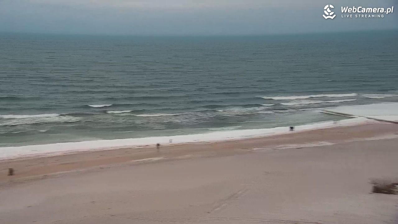 Kołobrzeg - widok na molo - 07 luty 2026, 17:02