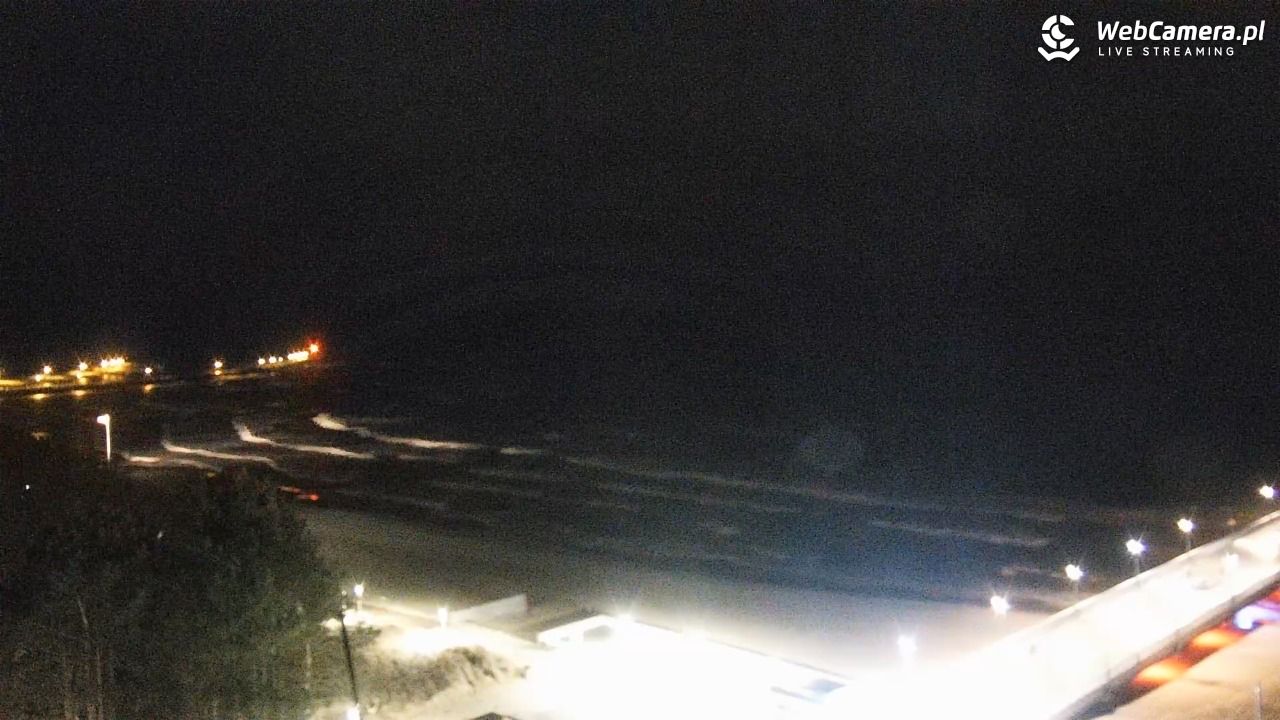 Kołobrzeg - widok na molo - 23 grudzień 2025, 20:14