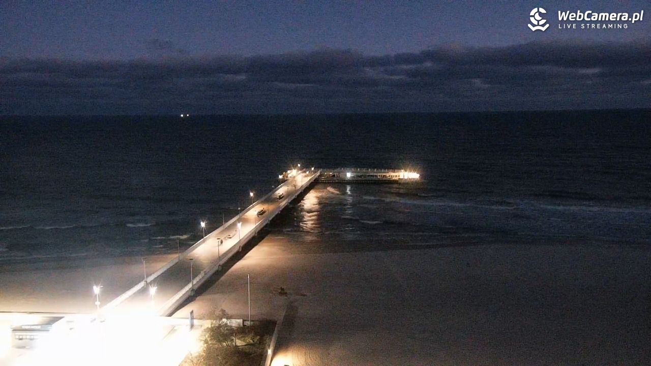 Kołobrzeg - widok na molo - 24 grudzień 2025, 07:15