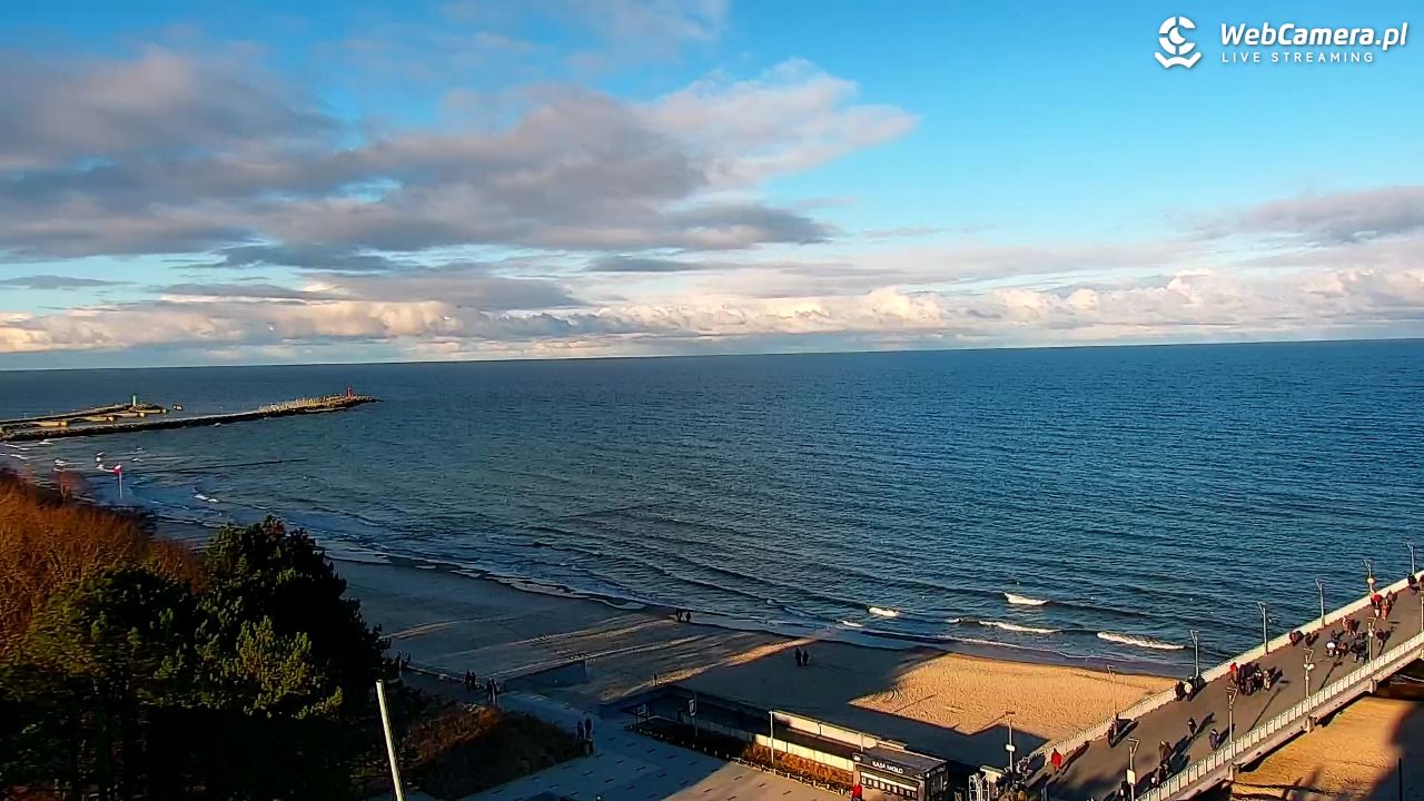 Kołobrzeg - widok na molo - 23 grudzień 2025, 11:19