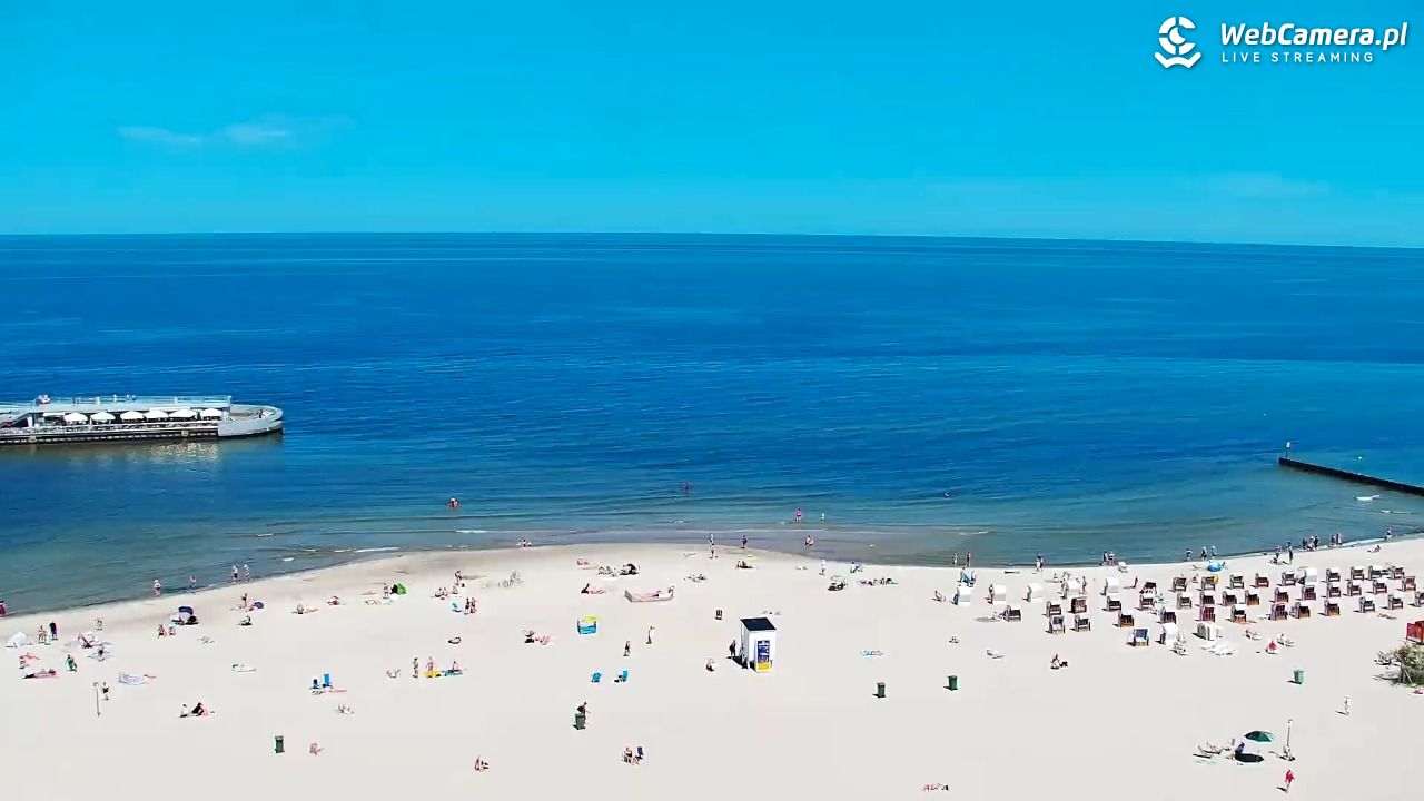Kołobrzeg - widok na molo - 24 czerwiec 2026, 13:07