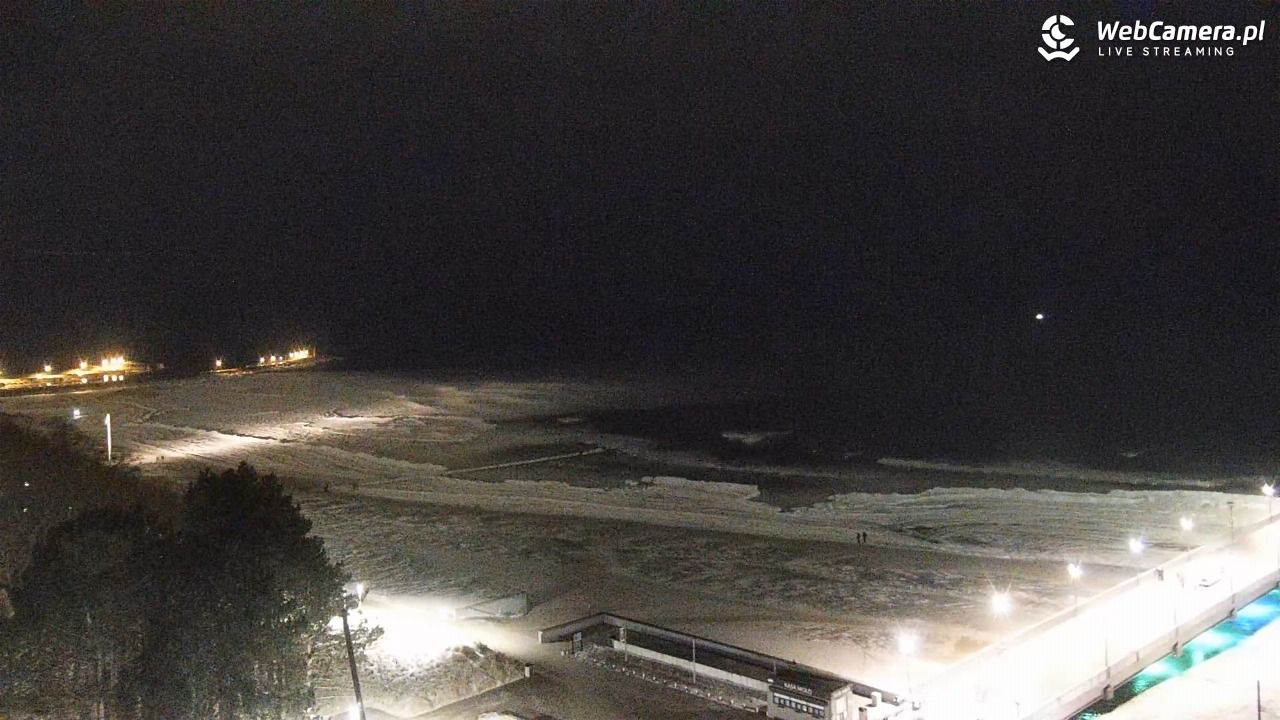 Kołobrzeg - widok na molo - 08 luty 2026, 19:57