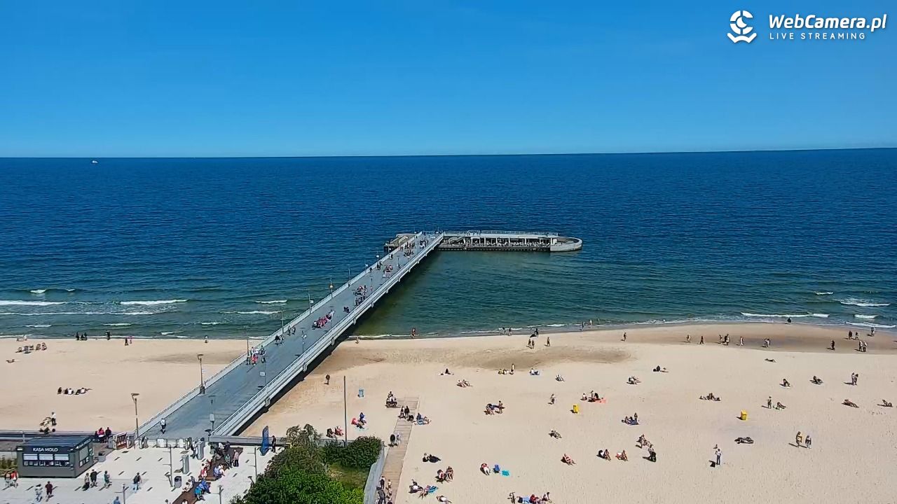 Kołobrzeg - widok na molo - 12 czerwiec 2025, 11:41