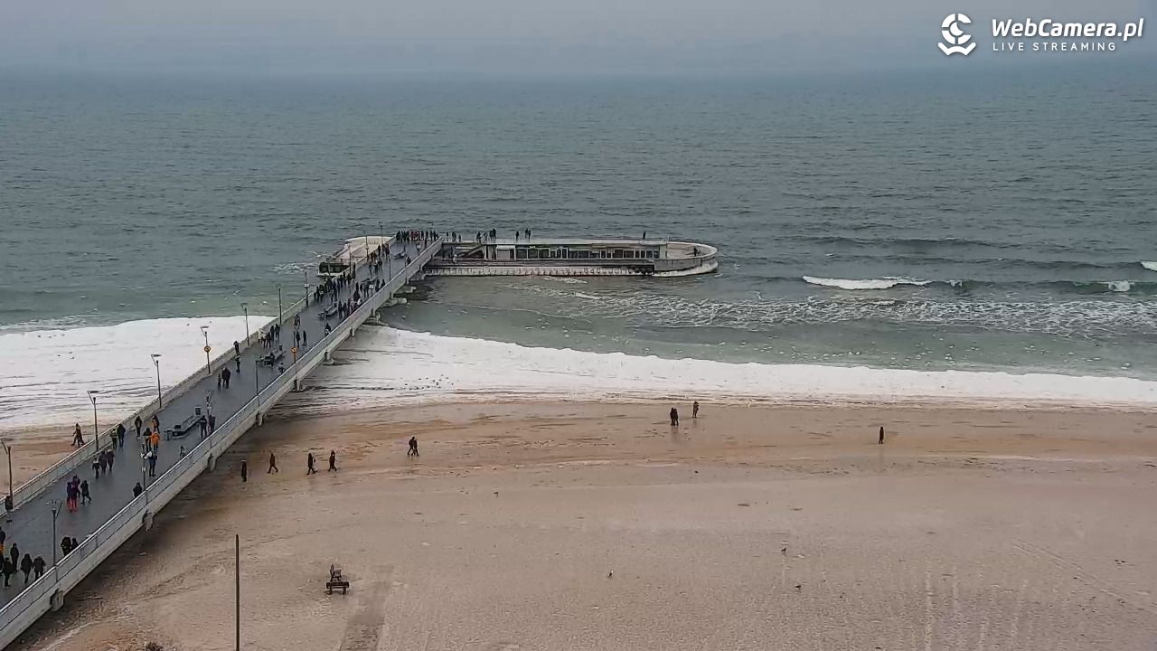 Kołobrzeg - widok na molo - 07 luty 2026, 14:09