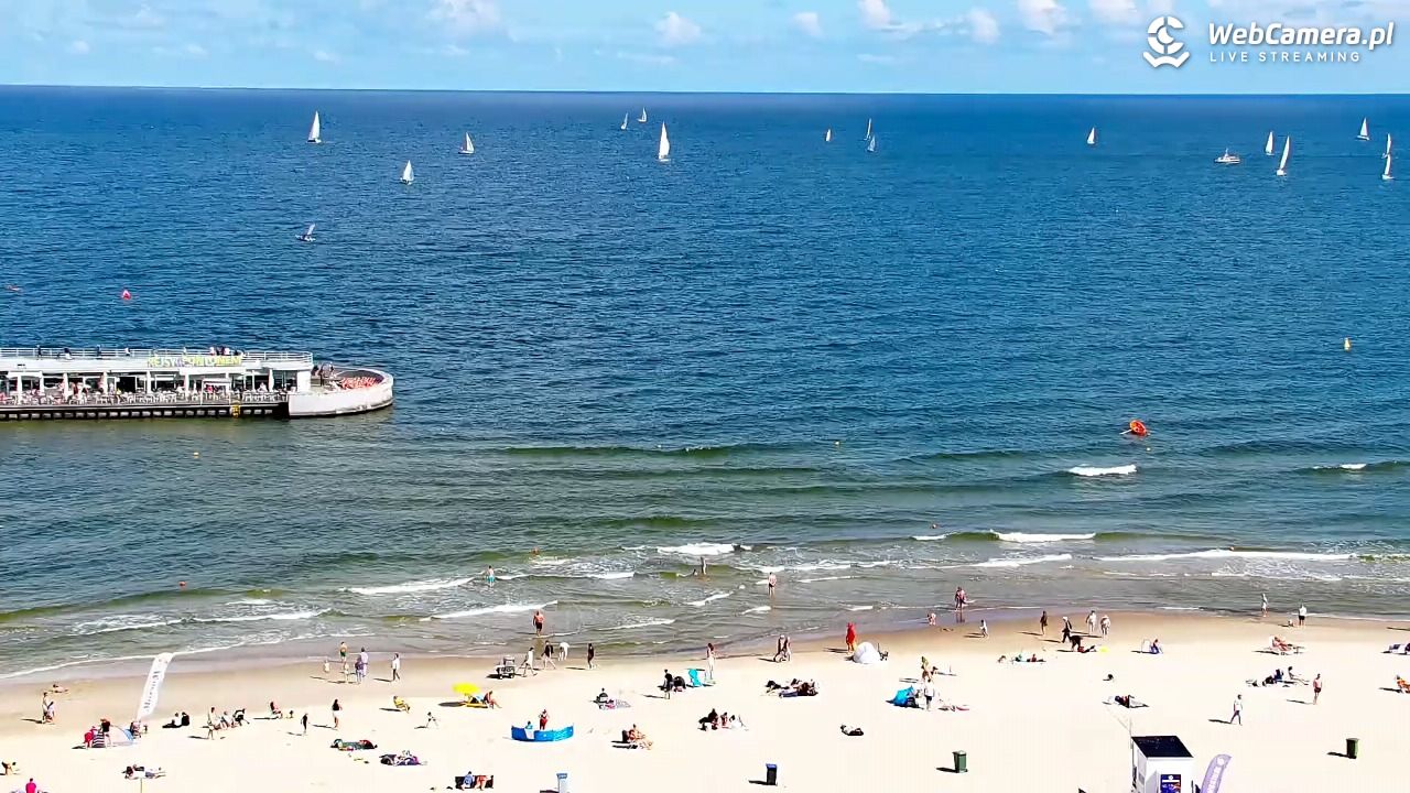 Kołobrzeg - widok na molo - 08 sierpień 2026, 10:56