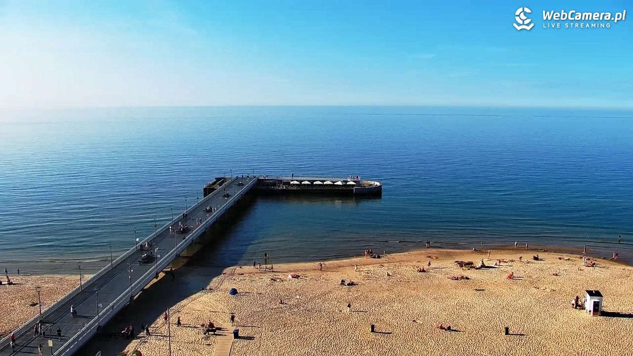 Kołobrzeg - widok na molo - 24 czerwiec 2026, 18:33