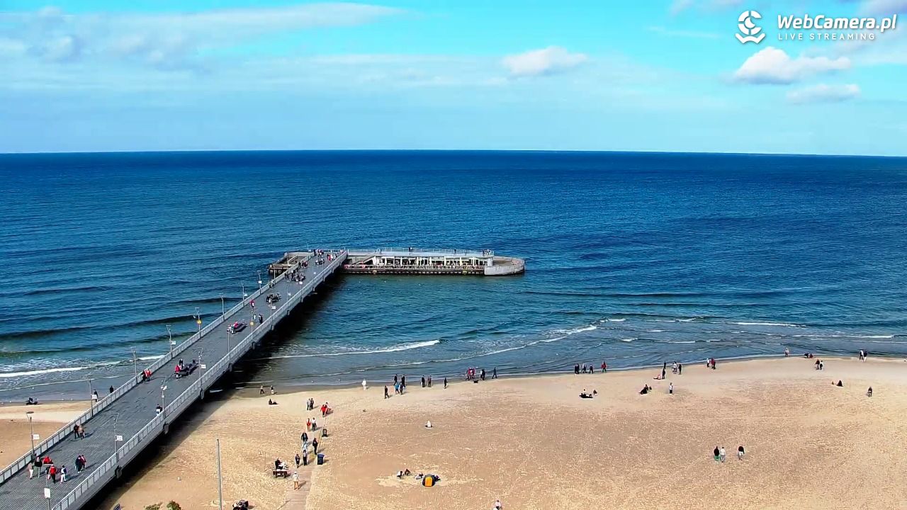 Kołobrzeg - widok na molo - 20 wresień 2026, 13:38