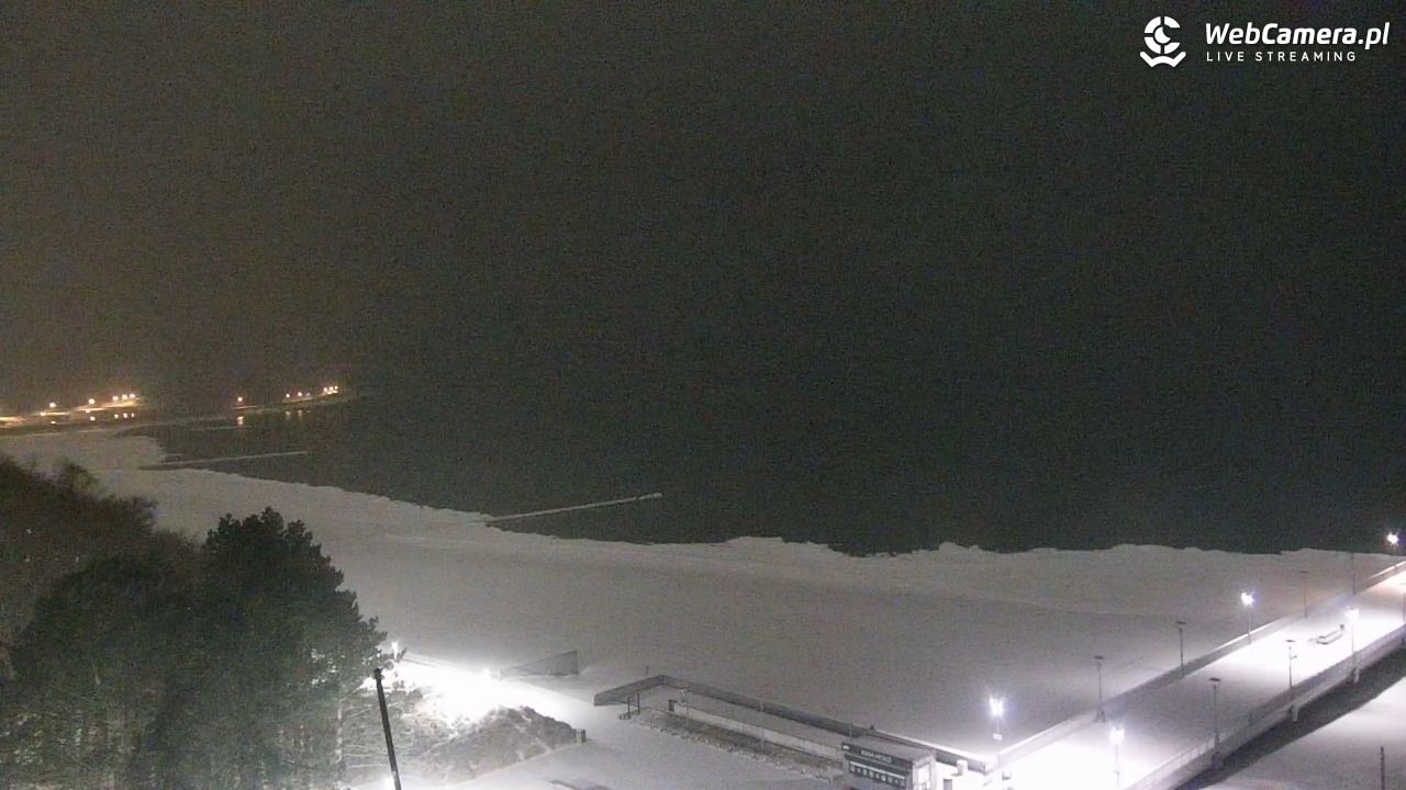 Kołobrzeg - widok na molo - 11 luty 2026, 05:36