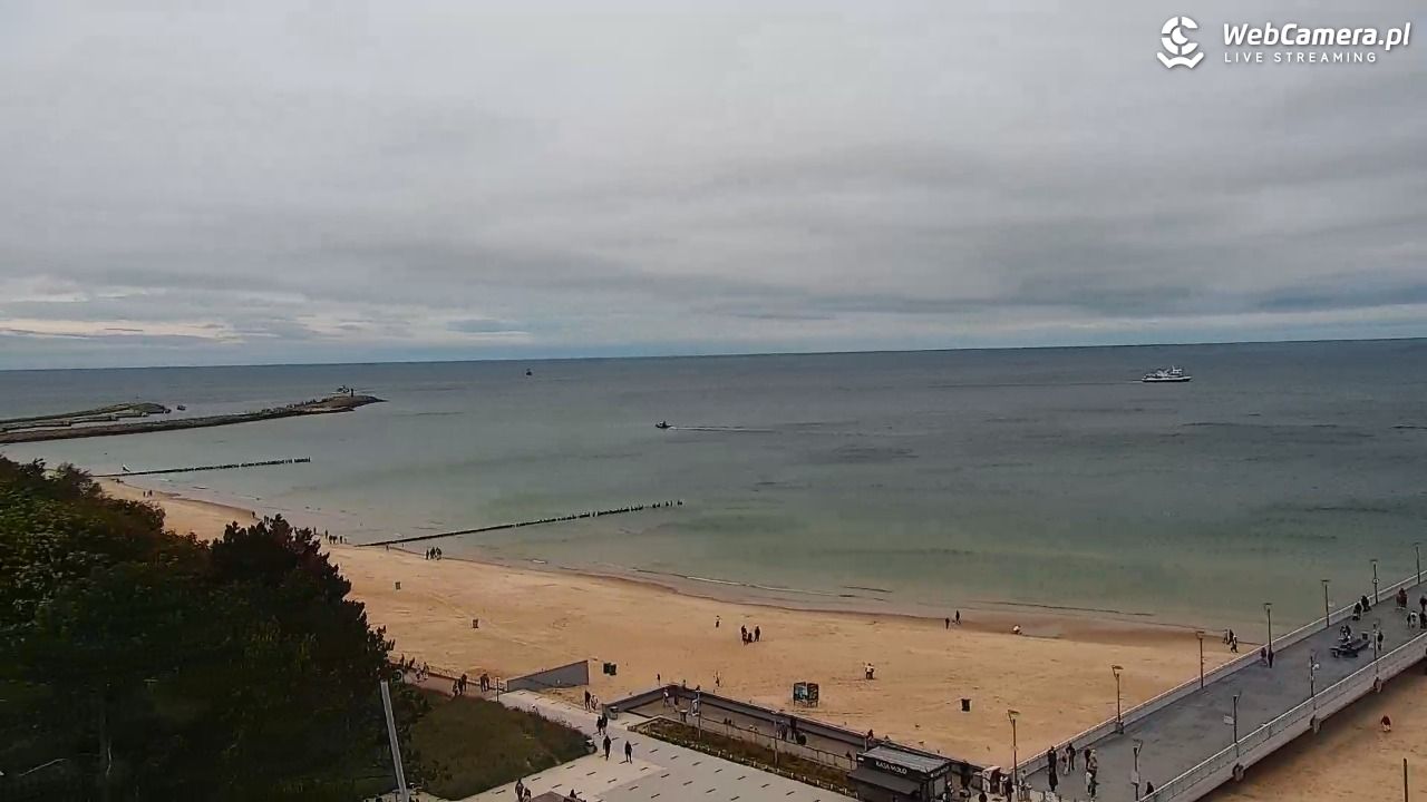 Kołobrzeg - widok na molo - 15 wresień 2025, 11:19