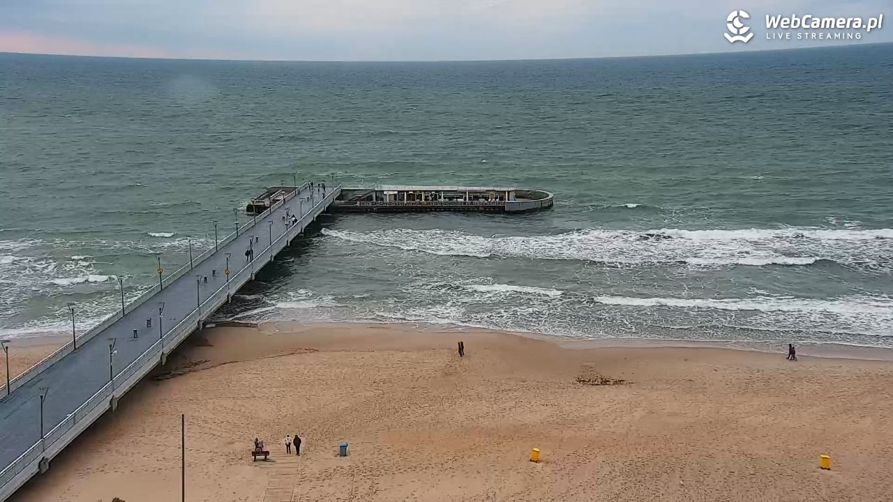 Kołobrzeg - widok na molo - 16 maj 2025, 18:54