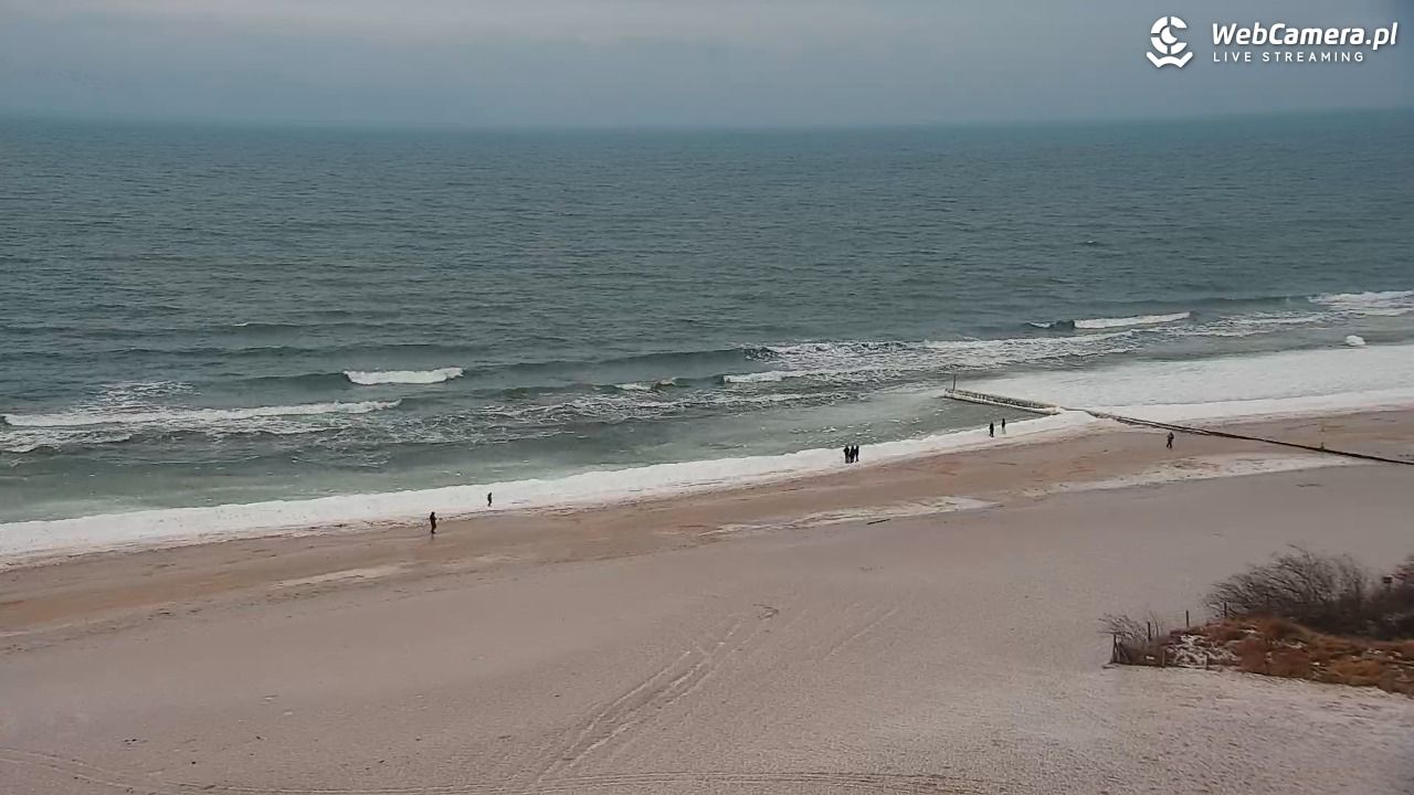 Kołobrzeg - widok na molo - 07 luty 2026, 17:02