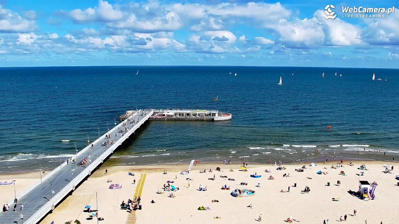 Kołobrzeg - widok na molo - 08 sierpień 2026, 11:13