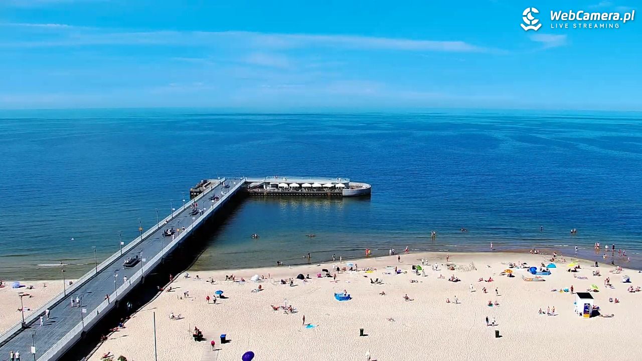 Kołobrzeg - widok na molo - 24 czerwiec 2026, 15:20