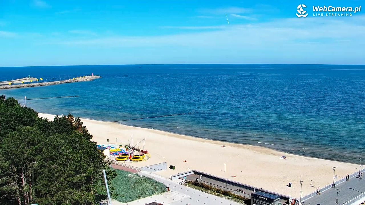 Kołobrzeg - widok na molo - 24 czerwiec 2026, 09:45
