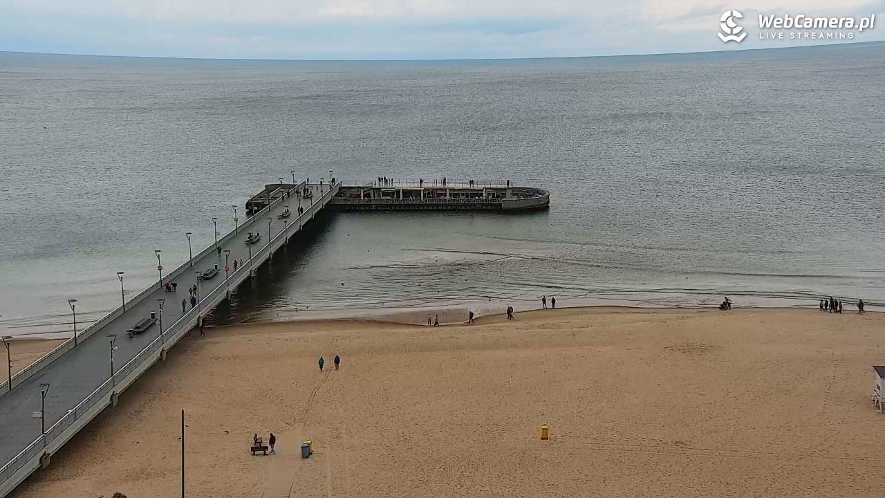 Kołobrzeg - widok na molo - 15 wresień 2025, 13:39