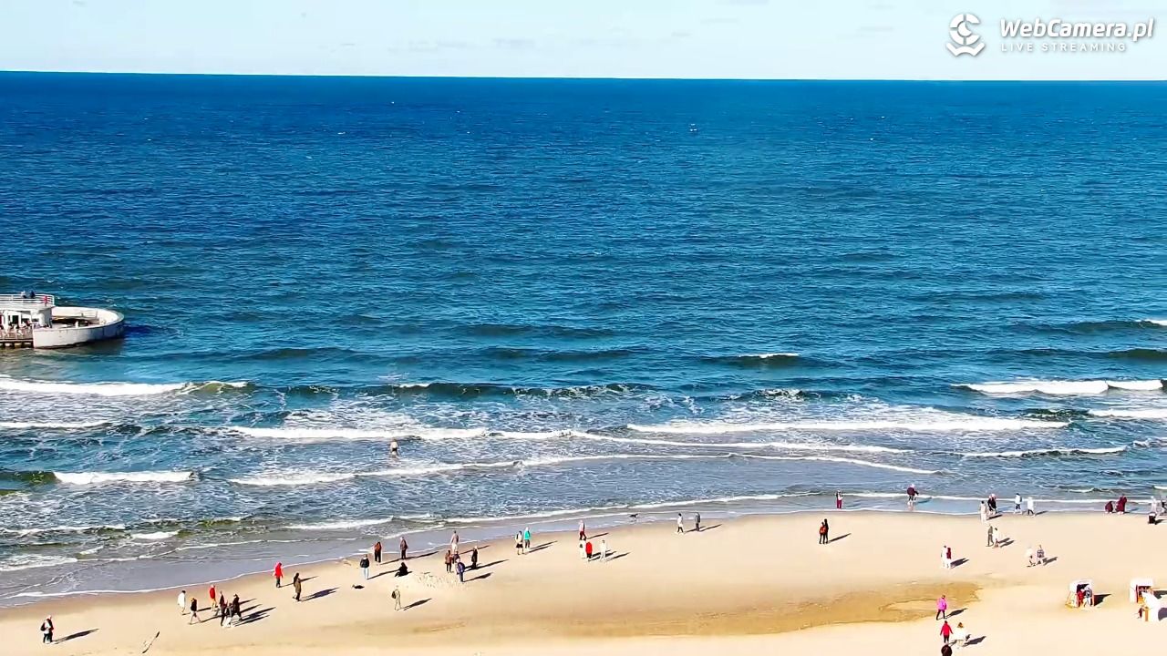 Kołobrzeg - widok na molo - 22 wresień 2026, 15:55