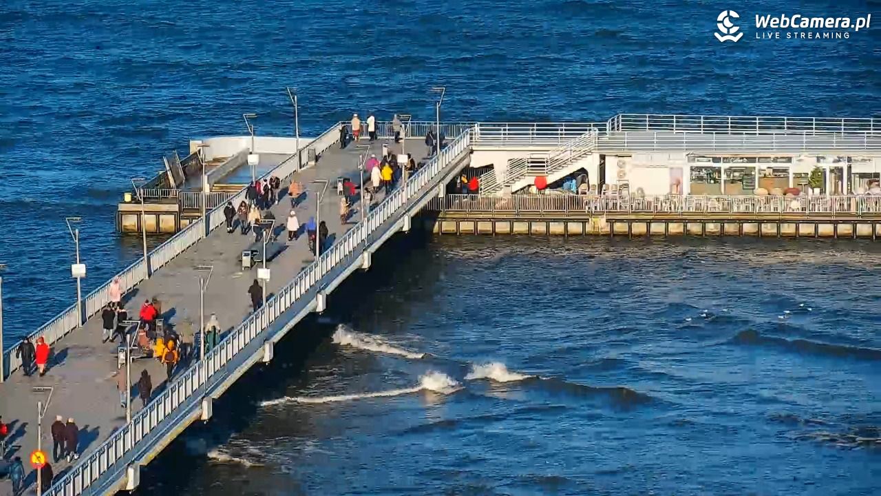 Kołobrzeg - widok na molo - 24 grudzień 2025, 11:46