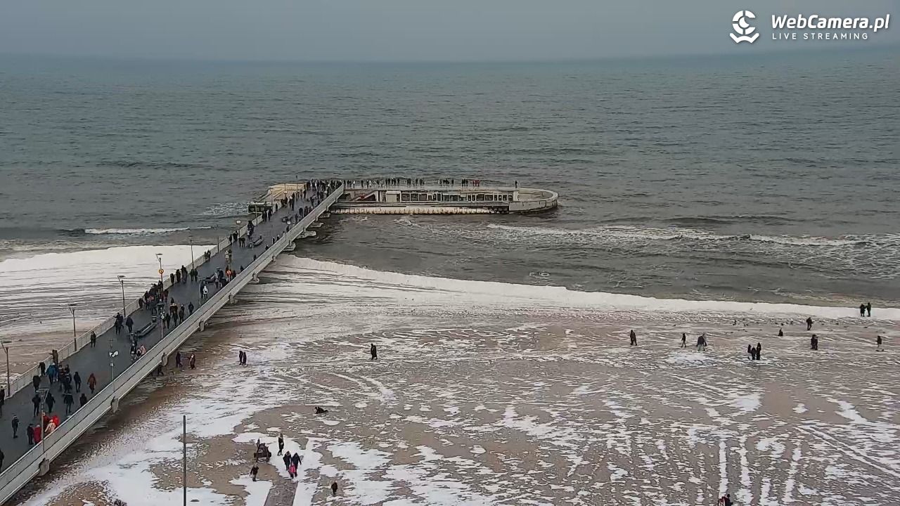 Kołobrzeg - widok na molo - 08 luty 2026, 11:19