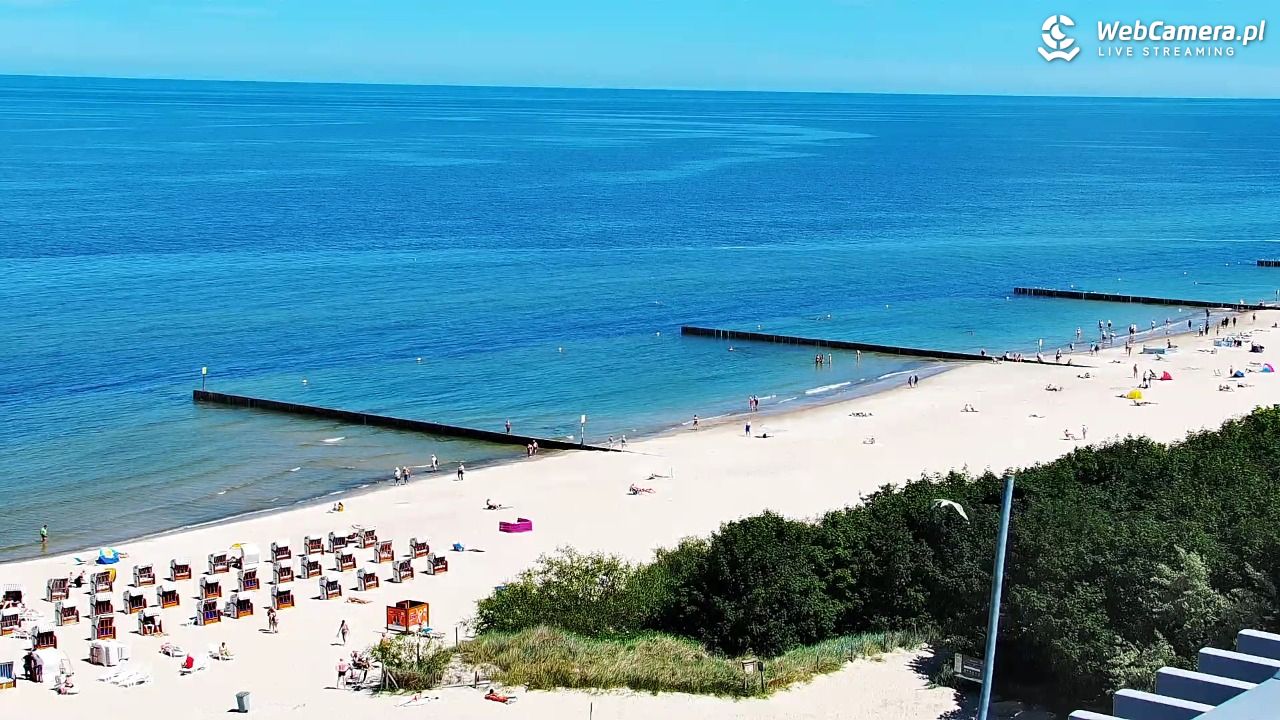 Kołobrzeg - widok na molo - 24 czerwiec 2026, 12:53