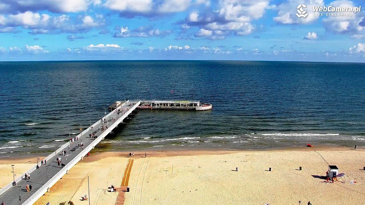 Kołobrzeg - widok na molo - 08 sierpień 2026, 09:44