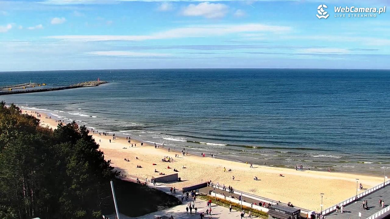 Kołobrzeg - widok na molo - 19 wresień 2026, 14:19