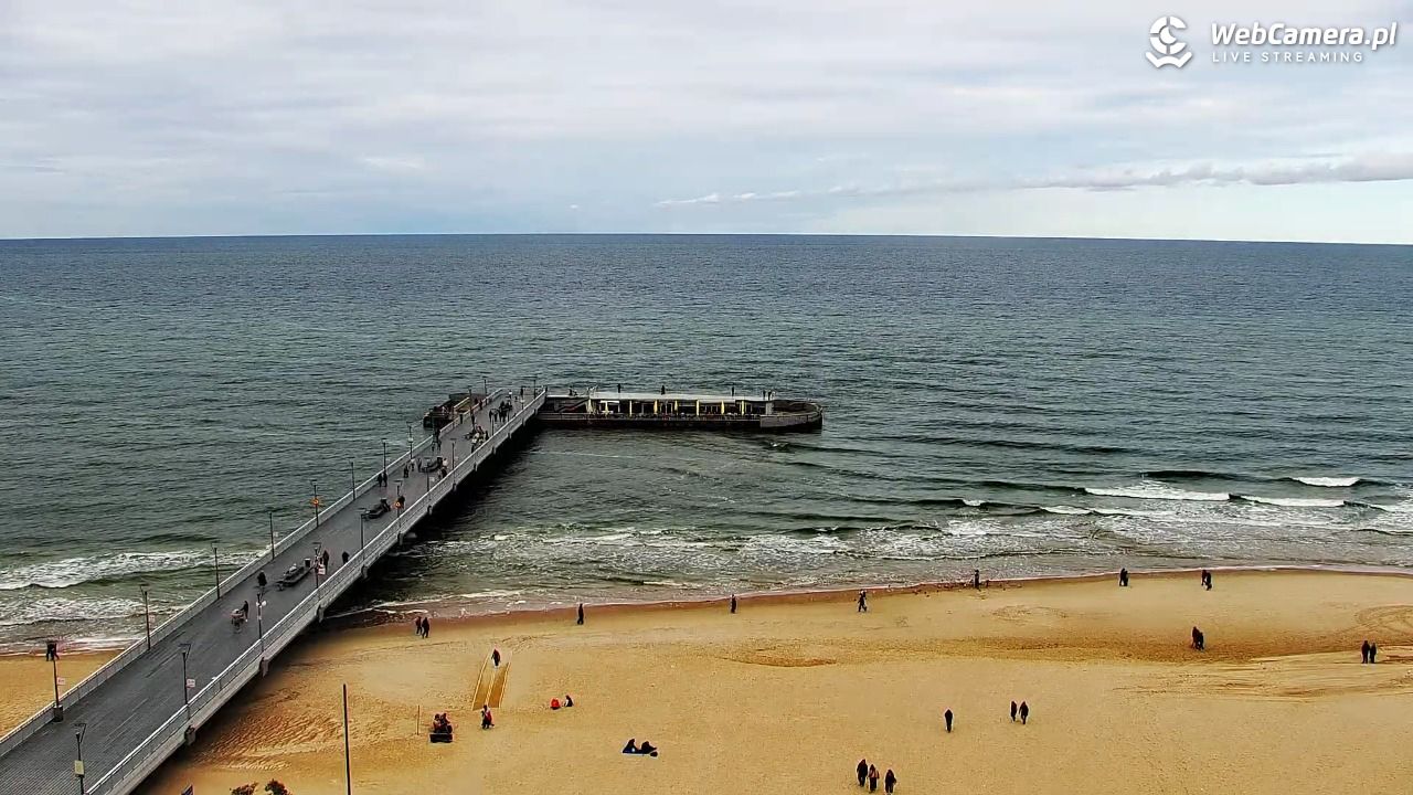 Kołobrzeg - widok na molo - 23 wresień 2026, 14:06