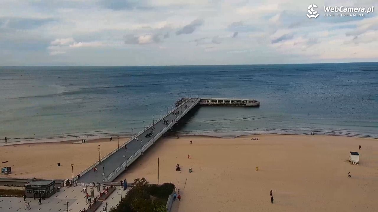 Kołobrzeg - widok na molo - 15 wresień 2025, 14:38