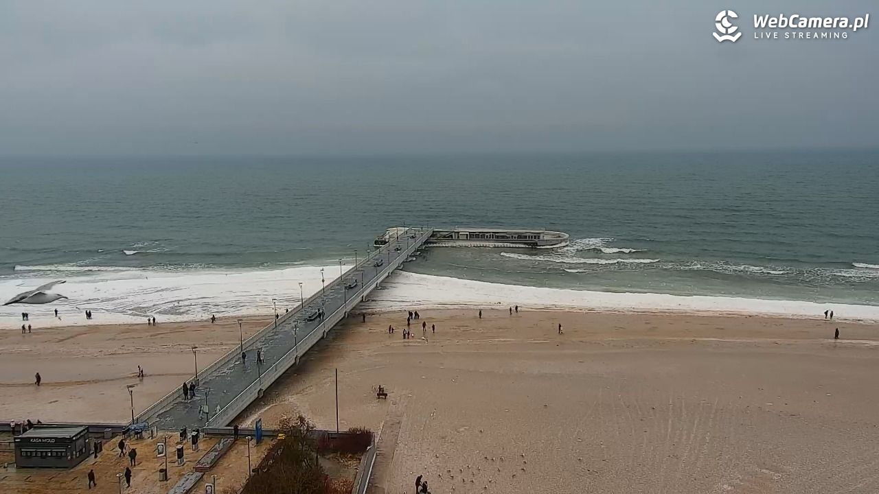 Kołobrzeg - widok na molo - 07 luty 2026, 11:11