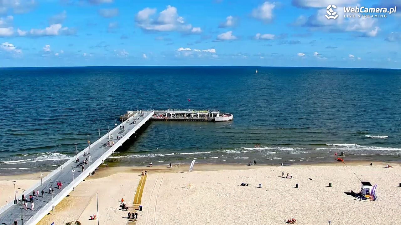 Kołobrzeg - widok na molo - 08 sierpień 2026, 10:05