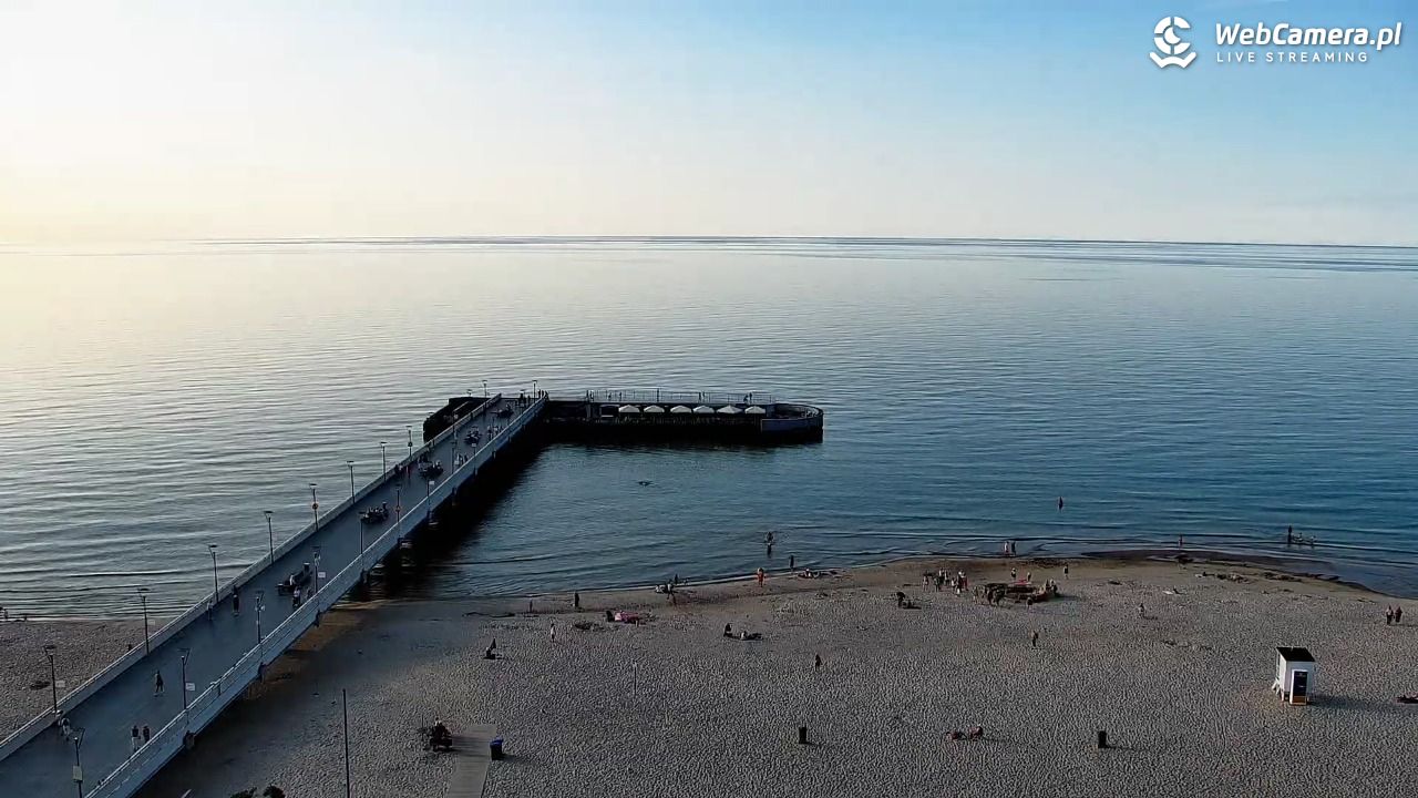 Kołobrzeg - widok na molo - 24 czerwiec 2026, 19:20