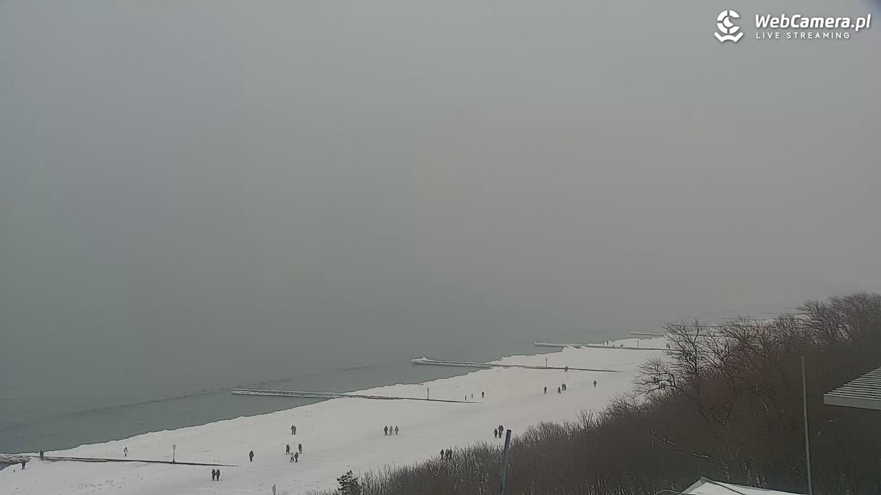 Kołobrzeg - widok na molo - 11 luty 2026, 14:02