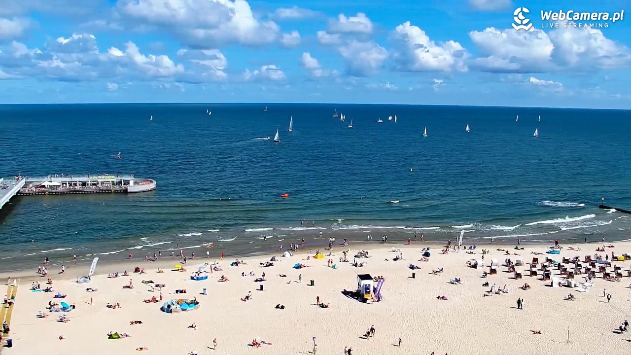 Kołobrzeg - widok na molo - 08 sierpień 2026, 11:19