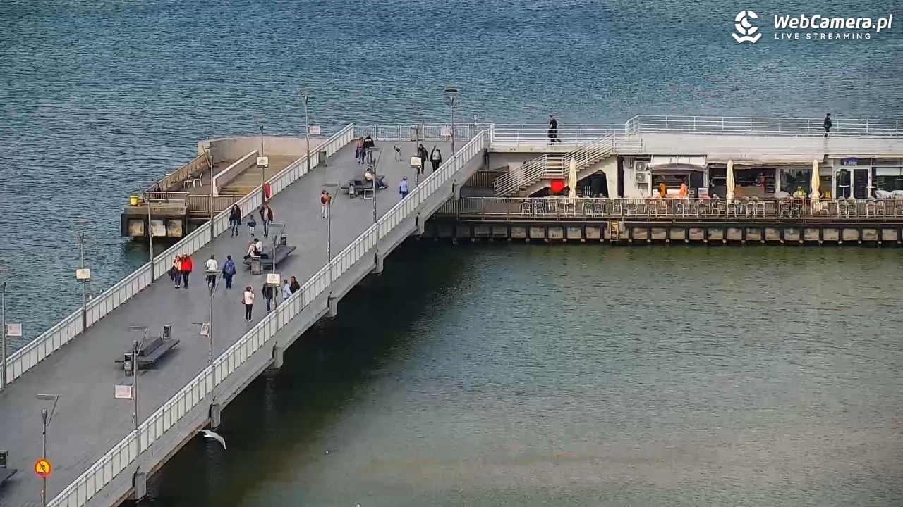 Kołobrzeg - widok na molo - 15 wresień 2025, 14:23