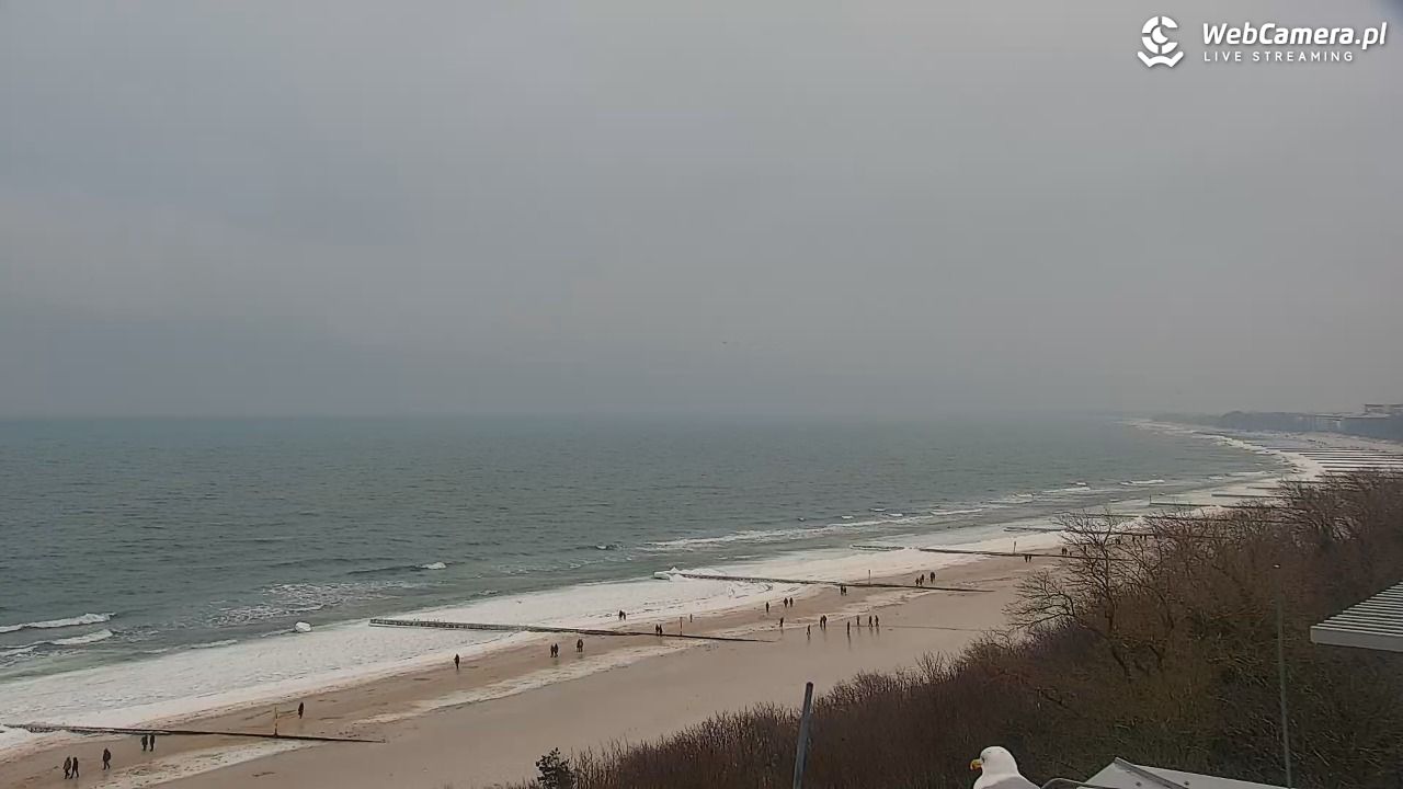 Kołobrzeg - widok na molo - 07 luty 2026, 14:57