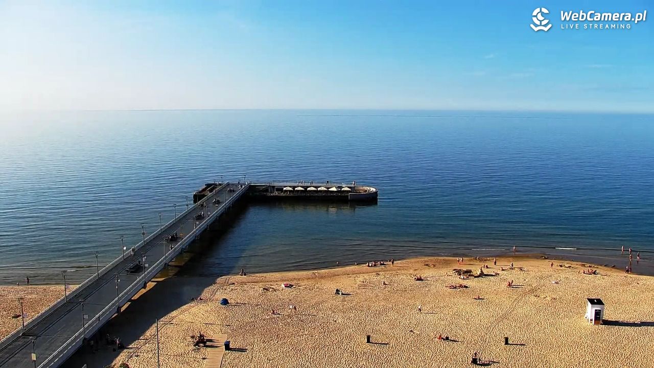 Kołobrzeg - widok na molo - 24 czerwiec 2026, 18:40