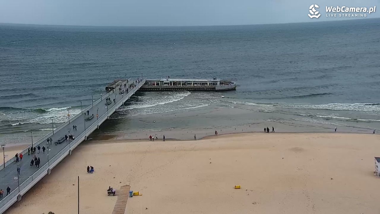 Kołobrzeg - widok na molo - 16 wresień 2025, 11:43