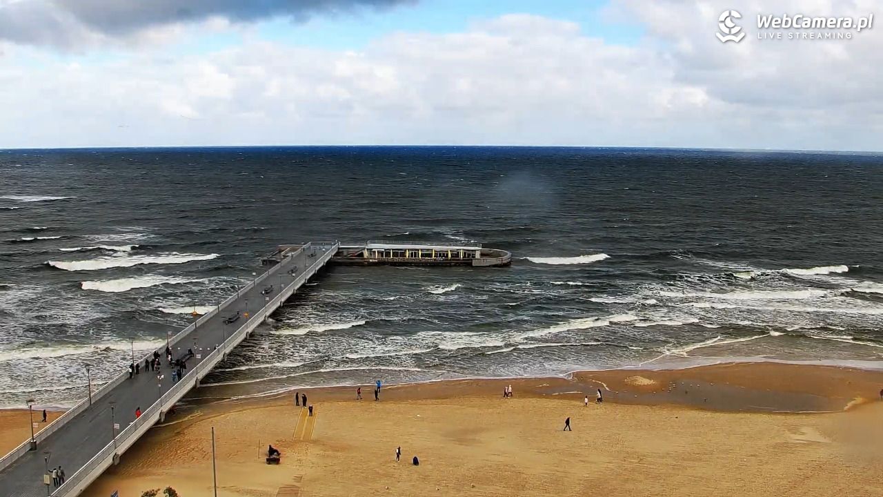 Kołobrzeg - widok na molo - 21 wresień 2026, 11:12